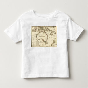 AustraliaPanoramic MapAustralia 2 Toddler T-Shirt