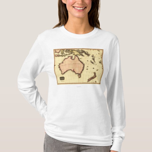 AustraliaPanoramic MapAustralia T-Shirt (Front)