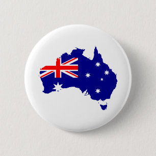 australia's flag 6 cm round badge