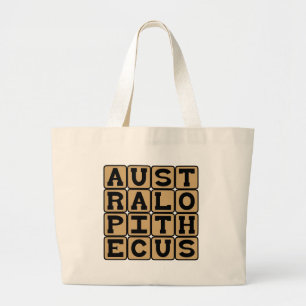 Australopithecus, Extinct Genus of Hominids Large Tote Bag