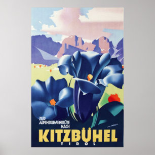 " Austria: 1930/today Tyrol - Kitzbühel Sommer Poster
