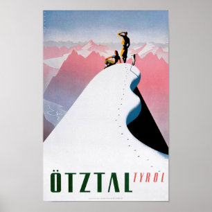 " Austria: 1930s/today Tyrol - Winter journey Poster