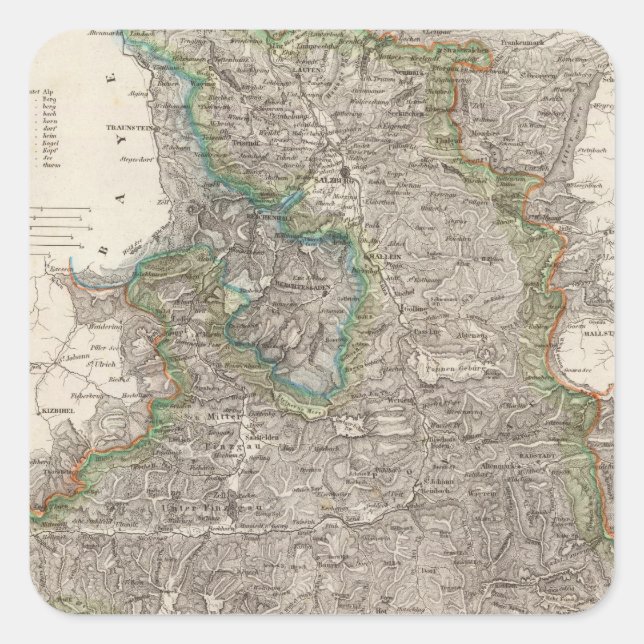 Austria 3 square sticker (Front)