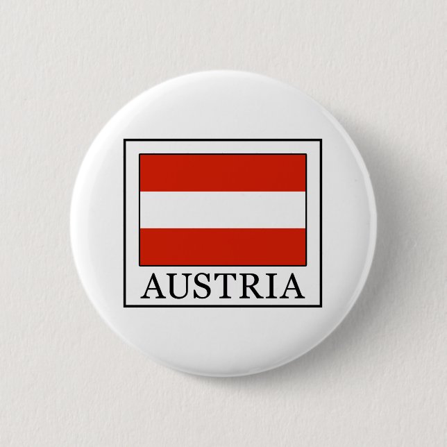 Austria 6 Cm Round Badge (Front)
