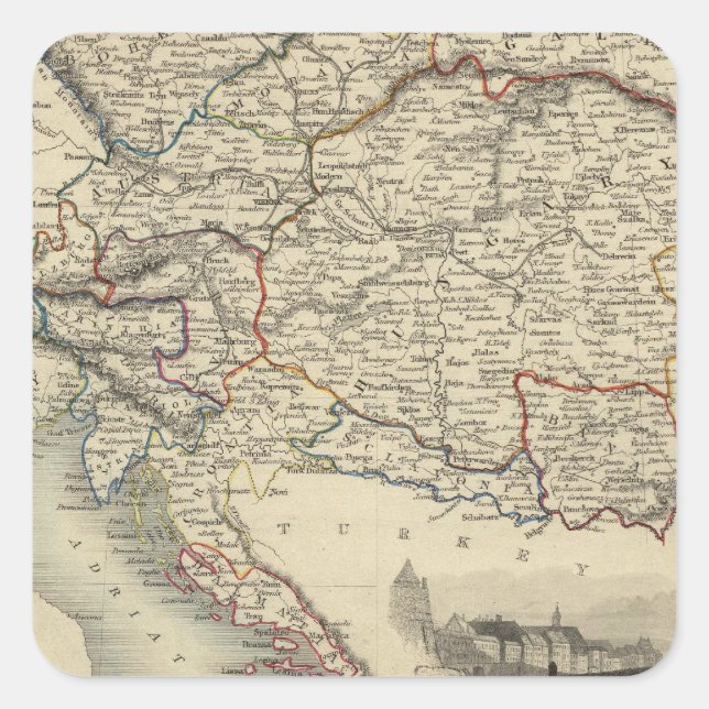 Austria 9 square sticker (Front)