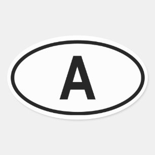 Austria "A" Oval Sticker