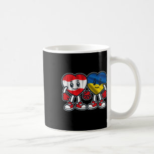 Austria And Ukraine Hearts Friendship Coffee Mug