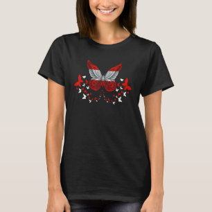 Austria Austrian Austria Flag Butterflies T-Shirt