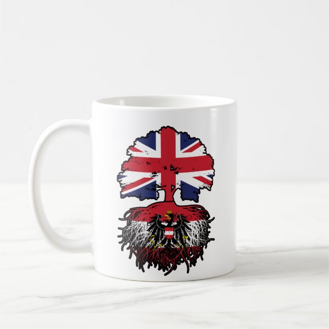 Austria Austrian British UK United Kingdom Britain Coffee Mug (Left)