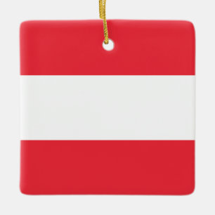 Austria (Austrian) Flag Ceramic Ornament