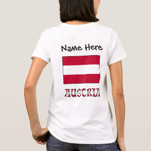 Austria Austrian Flag Personalised T-Shirt