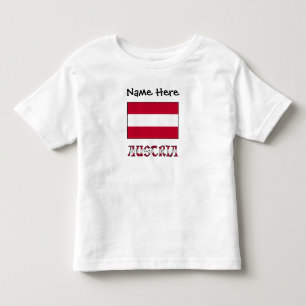 Austria Austrian Flag Personalised Toddler T-Shirt