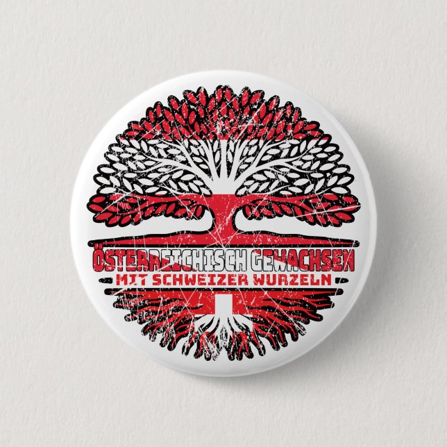 Austria Austrian Swiss Baum 6 Cm Round Badge (Front)