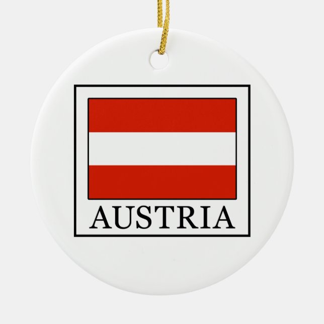 Austria Ceramic Tree Decoration (Front)