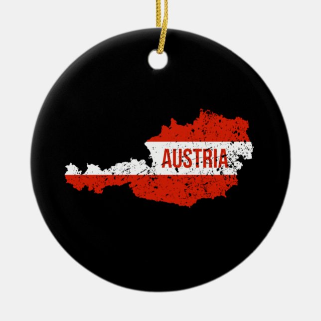 Austria Ceramic Tree Decoration (Front)