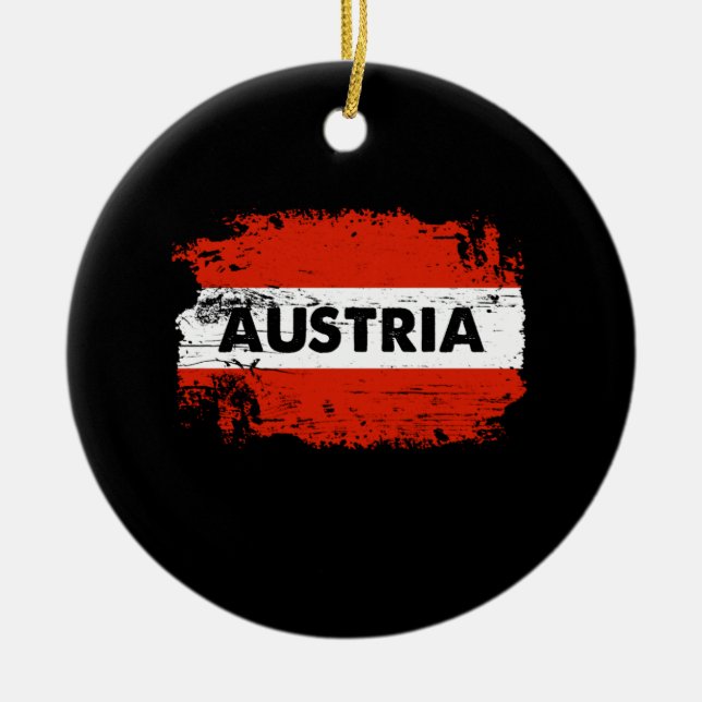 Austria Ceramic Tree Decoration (Front)