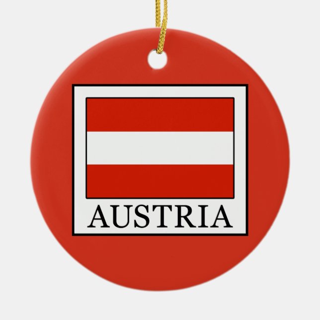 Austria Ceramic Tree Decoration (Front)