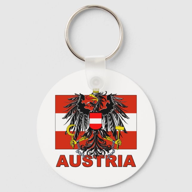 Austria Coat of Arms Key Ring (Front)