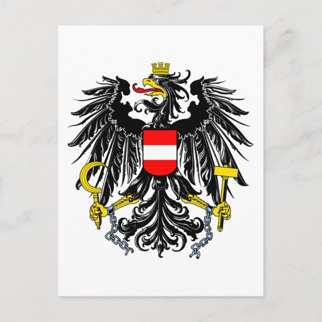 Austria Coat of Arms Postcard (Front)