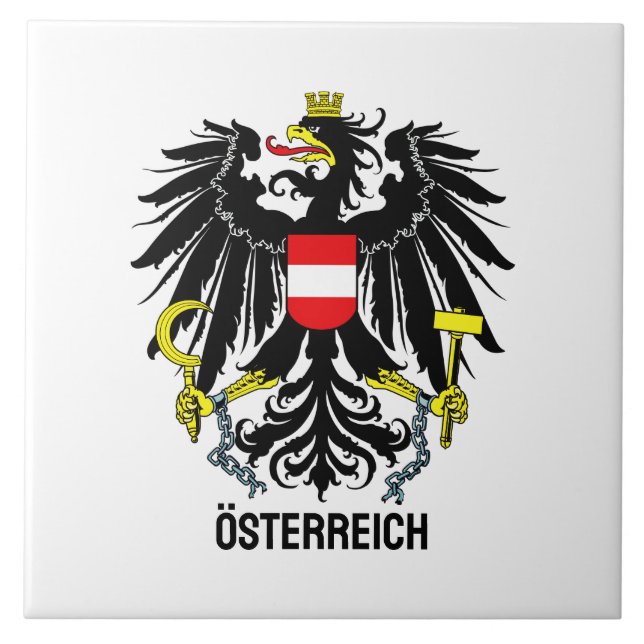 Austria coat of arms tile (Front)