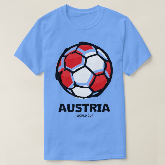 Austria  Country Flag T-Shirt (Design Front)