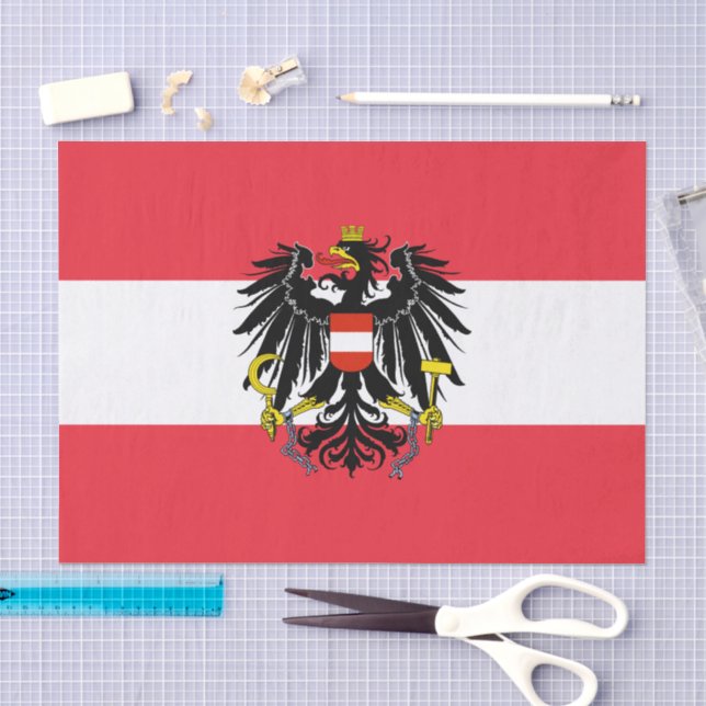 Austria, Emblem, Austrian Flag tissue paper (Craft)