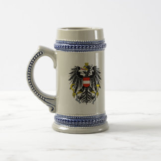 austria emblem beer stein