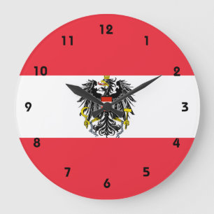 austria emblem large clock