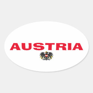 Austria European Oval Style Sticker