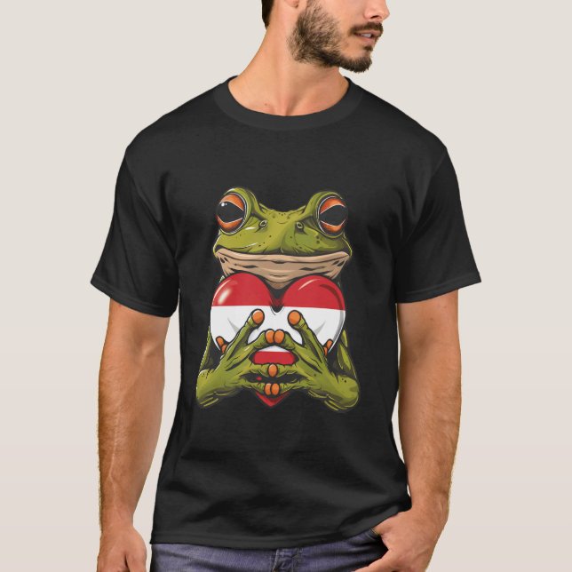 Austria Flag Austrian Roots 2 T-Shirt (Front)
