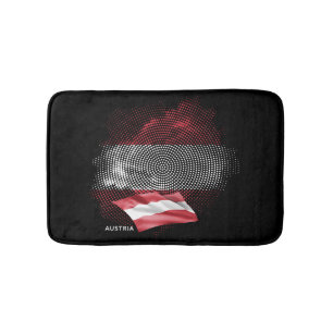 Austria flag bath mat