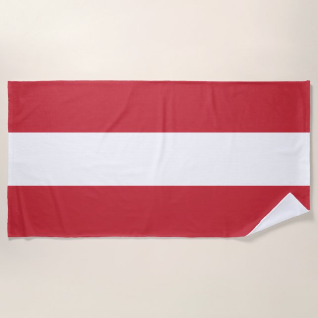Austria flag beach towel (Front)