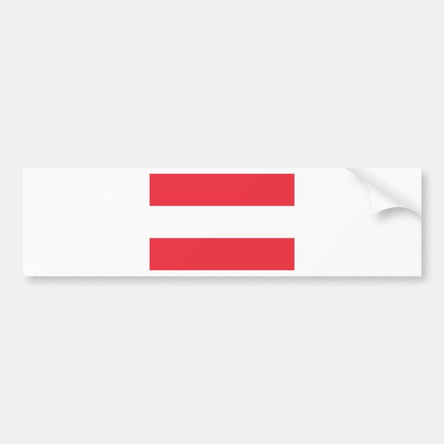 Austria Flag Bumper Sticker (Front)