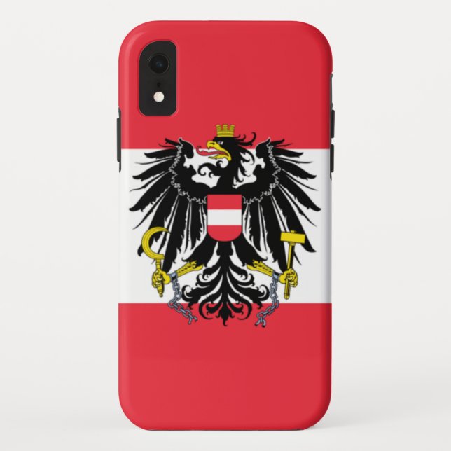 Austria Flag Case-Mate iPhone Case (Back)