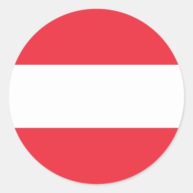 Austria Flag Classic Round Sticker (Front)