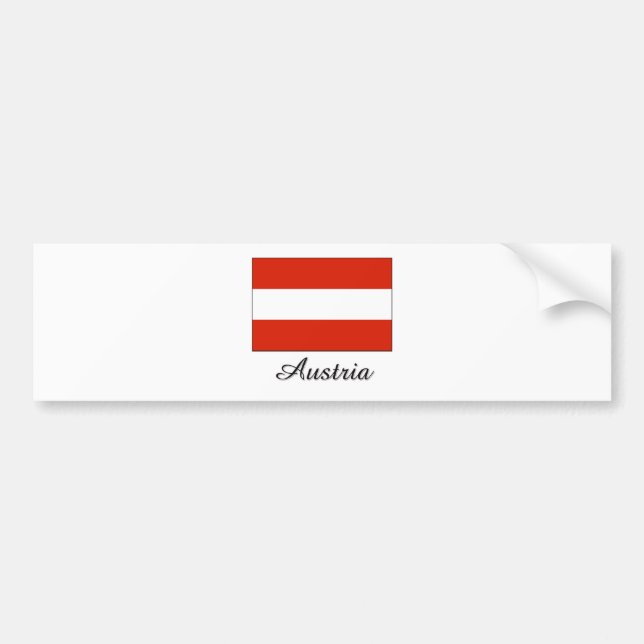 Austria Flag Design Bumper Sticker (Front)