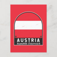 Austria Flag Emblem Distressed Vintage