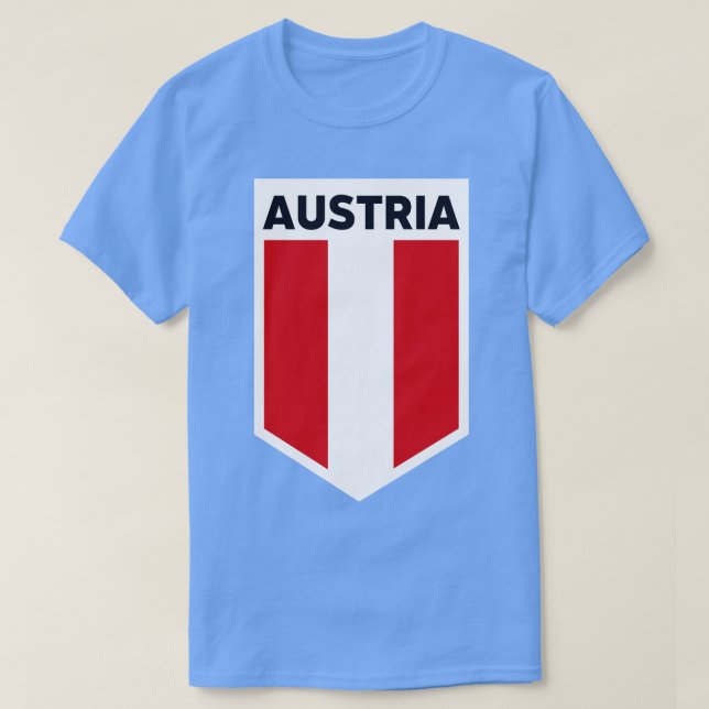 Austria Flag Emblem T-Shirt (Design Front)