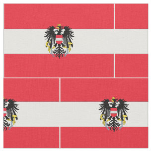 Austria Flag Fabric