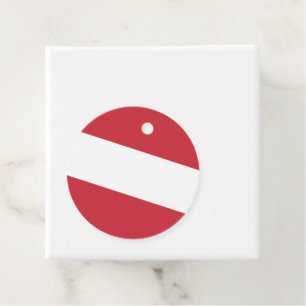 Austria flag favour tags