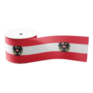 Austria Flag Grosgrain Ribbon