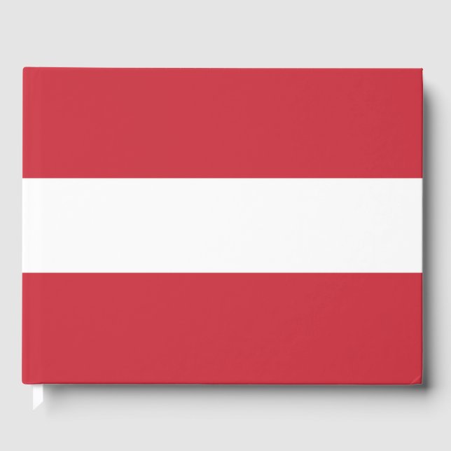 Austria flag guest book (Front)