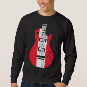 Austria Flag Guitar Vintage Musician Sweatshirt