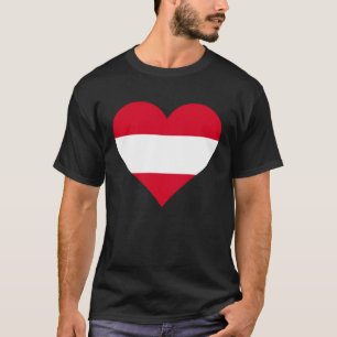 Austria Flag Heart Austria Gifts Love Austria Pull T-Shirt