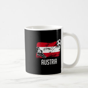 Austria Flag Jersey Austrian Soccer Team Austrian Coffee Mug