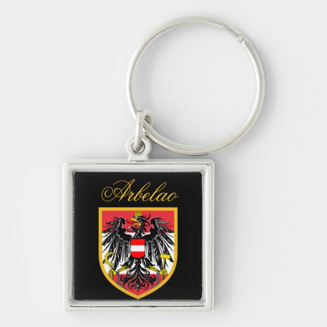 Austria Flag Key Ring (Front)