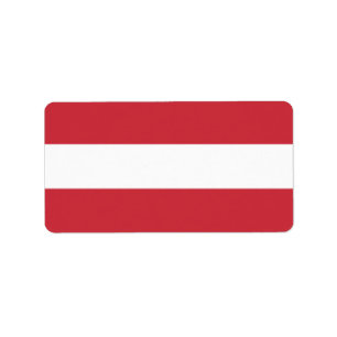 Austria flag label