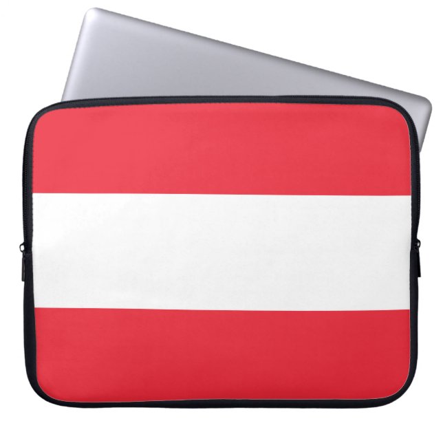 Austria Flag Laptop Sleeve (Front)