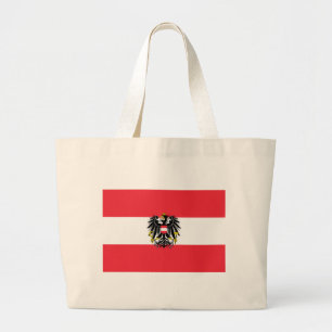 Austria Flag Large Tote Bag