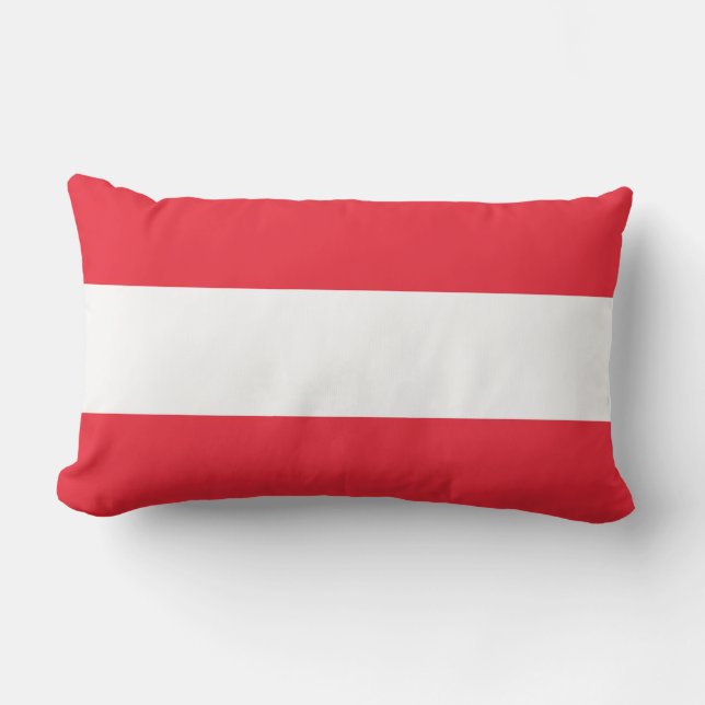 Austria Flag Lumbar Cushion (Front)
